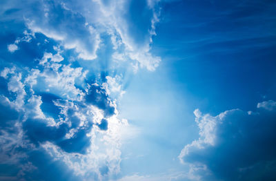 Low angle view of clouds in sky