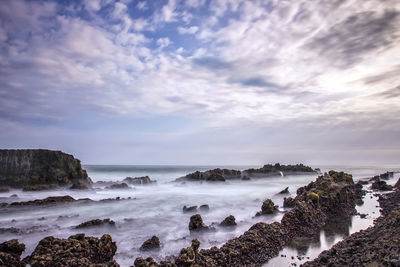 Scenic view of sea against sky