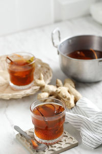 Wedang uwuh, traditional herb drink from yogyakarta, indonesia. 