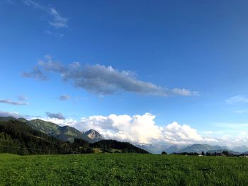 Scenic view of landscape against sky