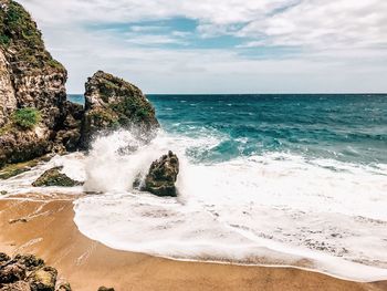 Scenic view of sea against sky