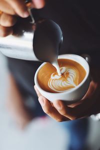 Close-up of coffee on table