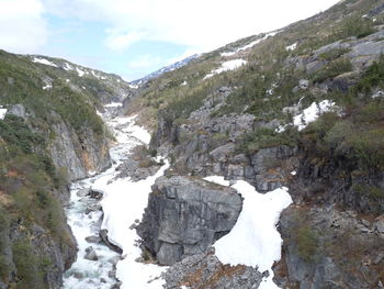 Snow covered mountains