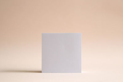 Close-up of paper against white background