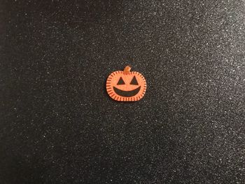 High angle view of text on the road