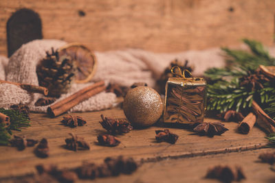 Close-up of fruits on table