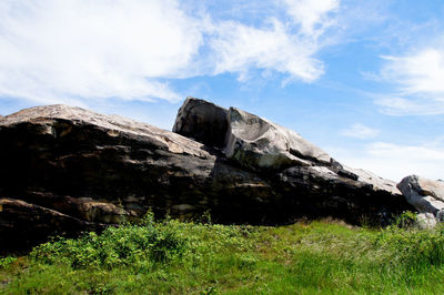 Scenic view of mountain against sky