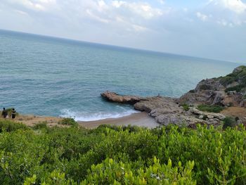 Scenic view of sea against sky