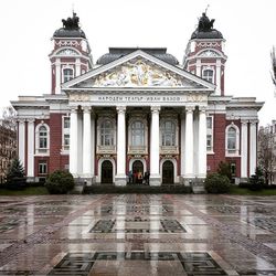 Low angle view of historical building