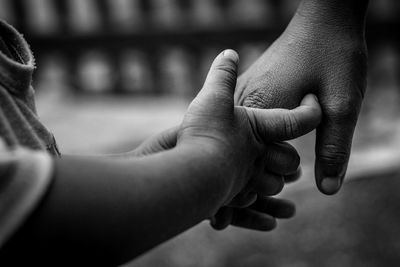 Close-up of hands