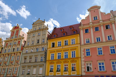 Low angle view of building against sky