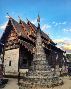 Low angle view of temple