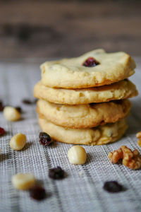 Close-up of cake on table