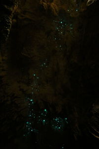 Reflection of clouds in water at night