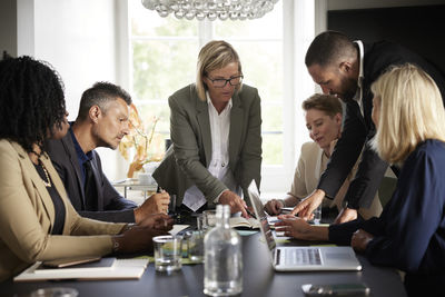 Business people at meeting