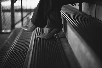 Heels on the stairs