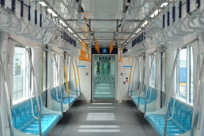 Interior of train