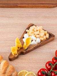 Close-up of food on table