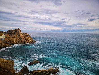 Scenic view of sea against sky