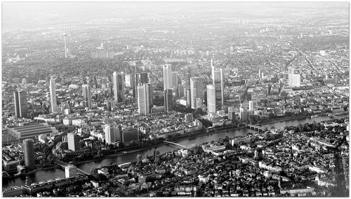 High angle view of cityscape
