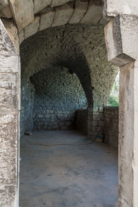 Stone wall of old building