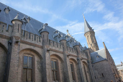 Low angle view of historical building against sky