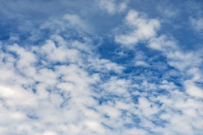 Low angle view of clouds in sky