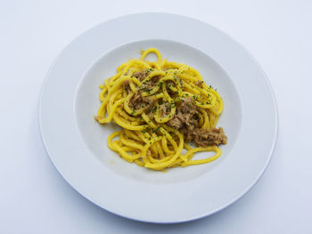 Close-up of fresh meal served in plate