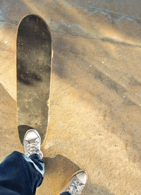 Low section of person standing on floor