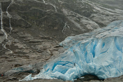 Scenic view of frozen landscape