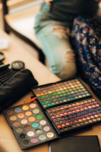 Close-up of beauty product on table