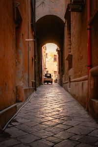 Corridor of historic building