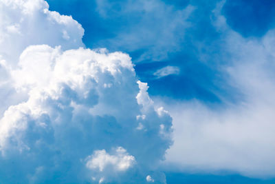 Low angle view of clouds in sky