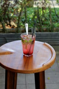 Close-up of drink on table