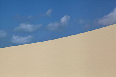 Scenic view of desert against sky