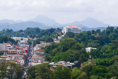 Beautiful view of kandy in sri lanka