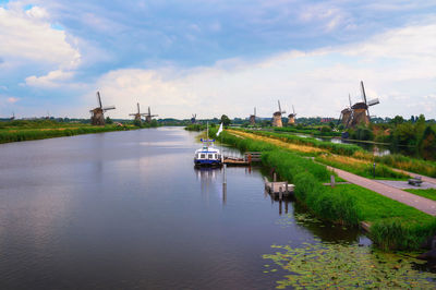 Scenic view of river against sky