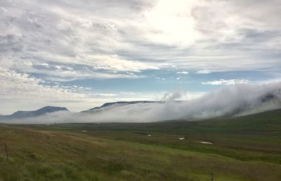 Scenic view of landscape against sky