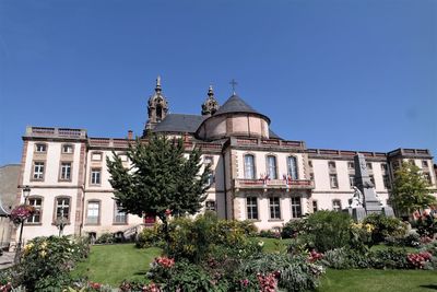 Building against blue sky