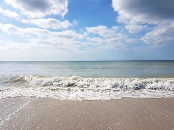 Scenic view of sea against sky