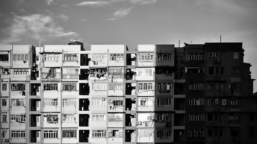 Low angle view of buildings against sky