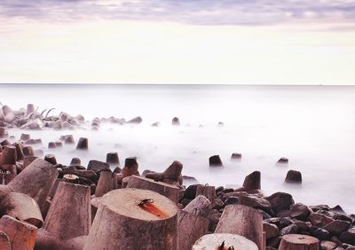 Panoramic view of sea against sky