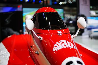 Close-up of red umbrella