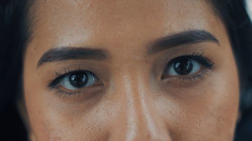 Close-up portrait of woman