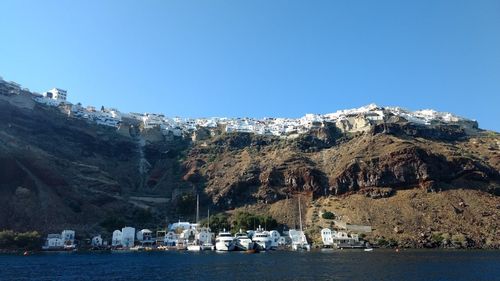 Santoriny beautiful  volcanic island in greece