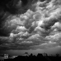 Low angle view of cloudy sky