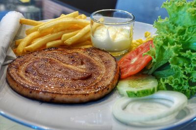 Close-up of food on plate