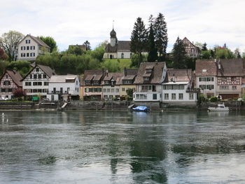 Village at a river