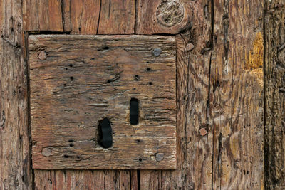 Full frame shot of wooden door