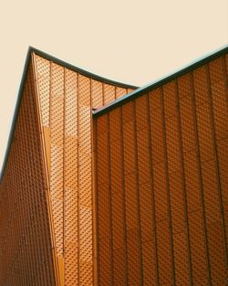 Low angle view of building against clear sky